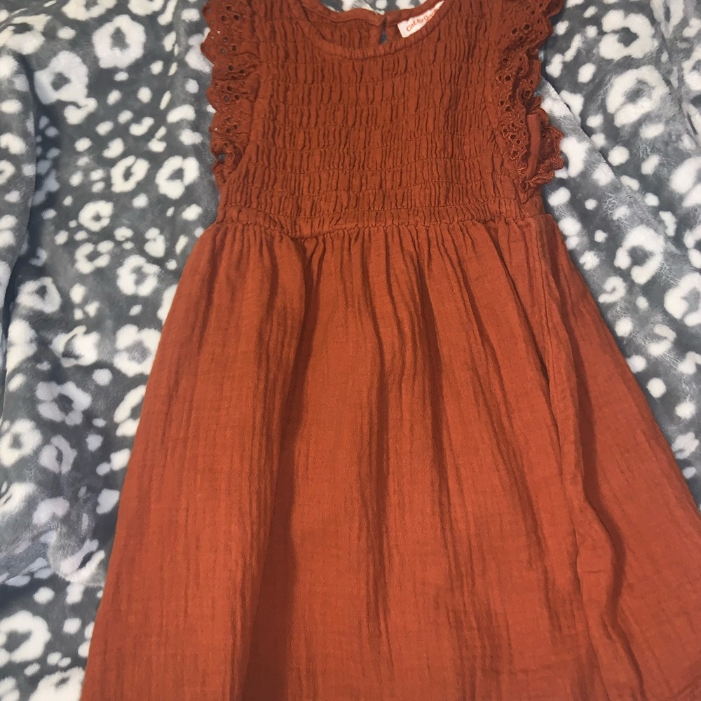 Cat & Jack Rust Casual Kids Dress